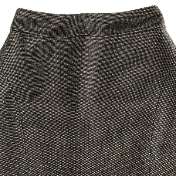 Banana Republic Birdseye Hi Waisted Lined Poly Rayon Pencil Skirt Brown Sz 4 - Picture 3 of 10